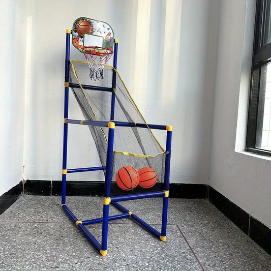 Indoor Outdoor Arcade Basketball Game Set - Easy Setup Hoop Toy with Pump & Balls for Kids, Parties & Holiday Gifts