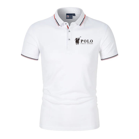 Men's Premium Quick Dry Polo Shirt - Breathable Summer Casual Business Short Sleeve Polo