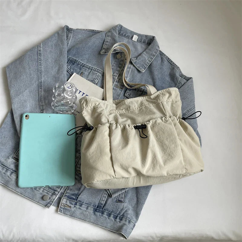 Large Capacity Tote Bag – Fashion Canvas Shoulder Bag for Work, Commuting, and Everyday Use
