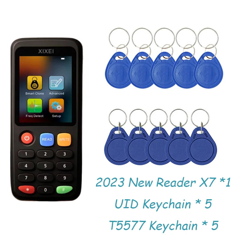 New RFID Smart Card Reader X7 – 125kHz Badge Copier & 13.56MHz NFC Decoder, Duplicator for IC/ID Chip, Ntag213/215 Key Writer