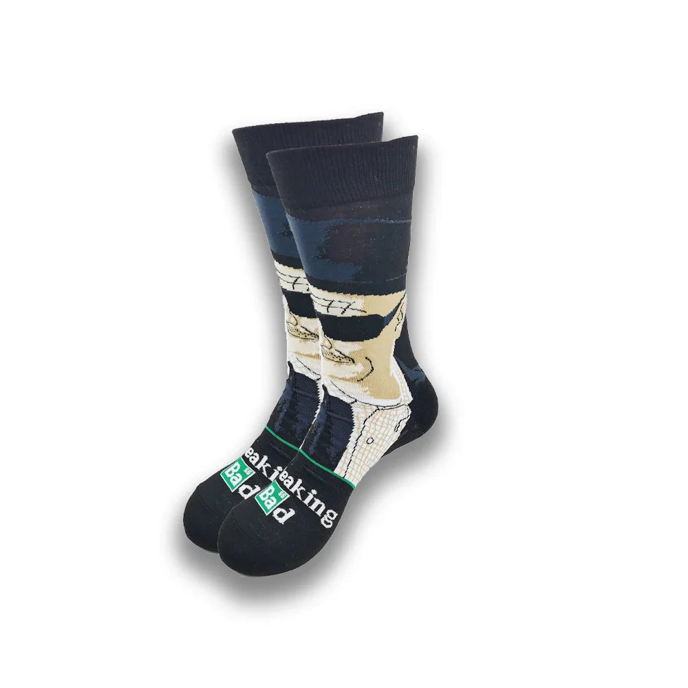 Spring and Autumn Cartoon Movie Character Socks for Men & Women – Funny Fashion High Quality Crew Tube Socks, Unisex Casual Cotton Socks