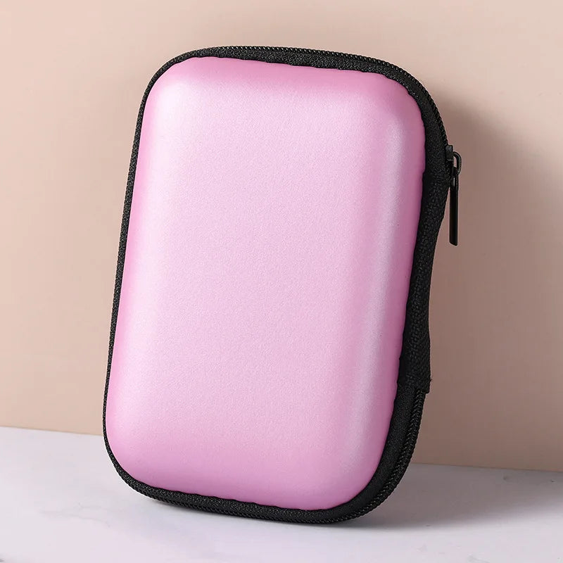 Portable Travel Cable Organizer Bag – Zipper Storage Case for Earphones & Electronic Accessories
