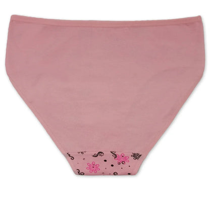 Women’s Cotton Briefs Set - Sexy Print Mid-Rise Plus Size Panties 2XL-4XL Soft Breathable Underwear 6Pcs