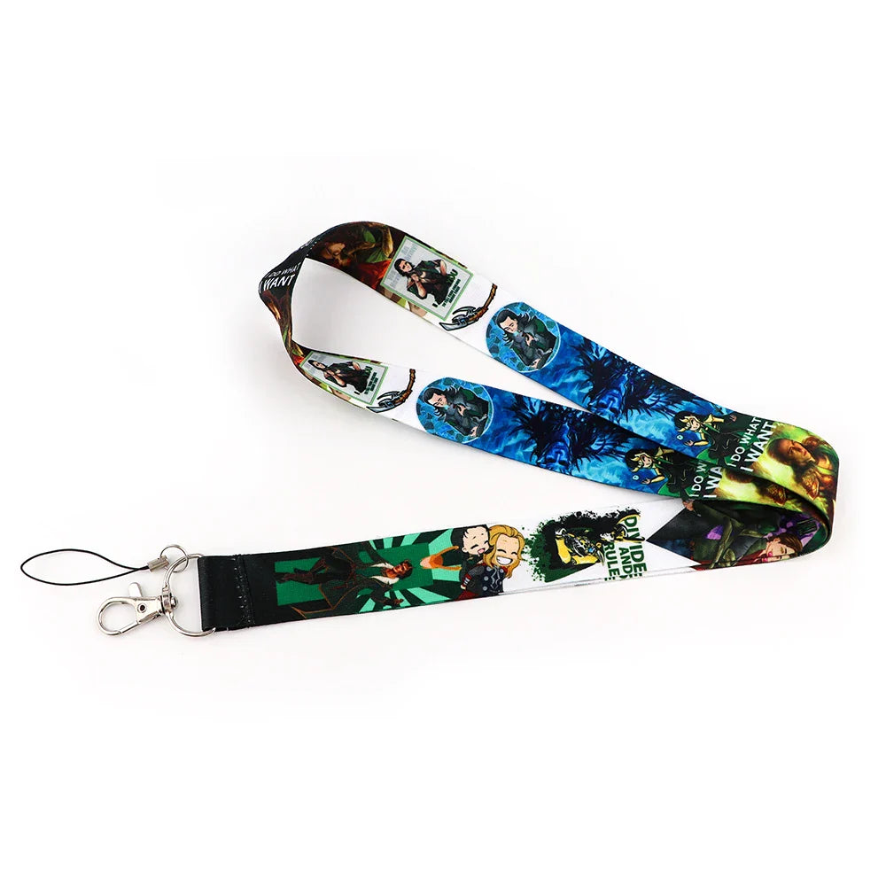 Cartoon Credential Holder Keychain – Cool Lanyard for Key, ID Card, Gym Badge & Cosplay Gift
