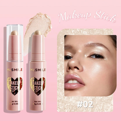 MLSMILE 8-Color High Gloss Pearl Contouring Stick – Face Brightening & 3D Shadow Sculpting Pen