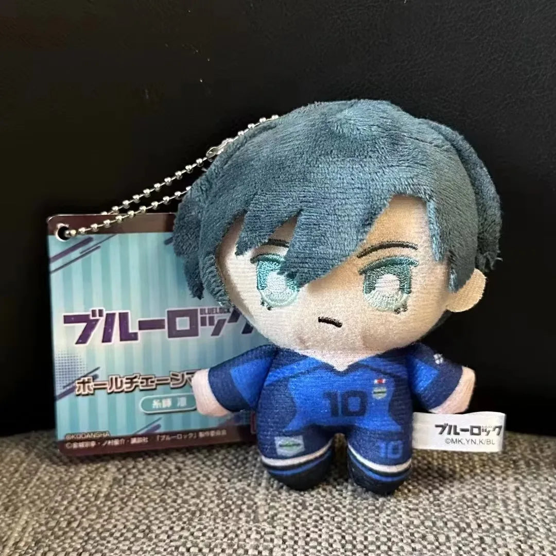 Mini Blue Lock Nagi Plush Keychain – Cute Anime Backpack Charm & Stuffed Doll Gift