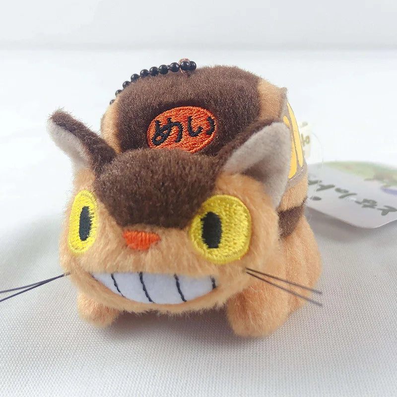 Cute Cat Bus Plush Coin Purse - Cartoon Anime Shoulder Bag Card Holder Pendant Gift for Kids & Collectors