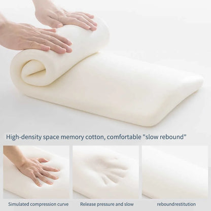 Lumbar Support Memory Foam Pillow — Back & Waist Cushion for Sleeping, Lower Back Pain Relief