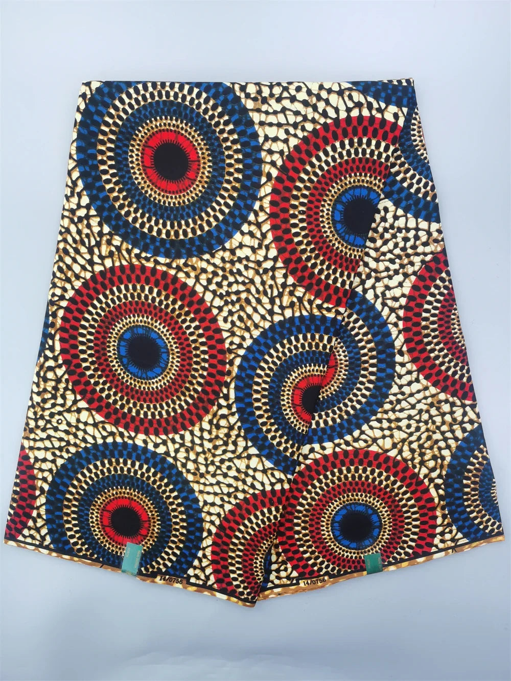 African Real Wax Ankara Fabric - 100% Cotton 6 Yards Nigerian Print Party Dress Sewing Material