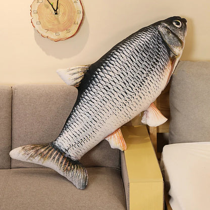 Simulation Fish Plush Toy - Soft Stuffed Animal Pillow Cushion for Kids Girls Christmas Gift and Home Decor