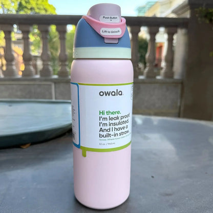 32oz Insulated Stainless Steel Water Bottle with Straw – BPA-Free Sports Bottle, Perfect for Travel