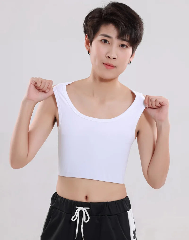 Women’s Flat Chest Binder – Bandage Pullover Corset Tank Top for Transgender, Lesbian & Transgender Underwear