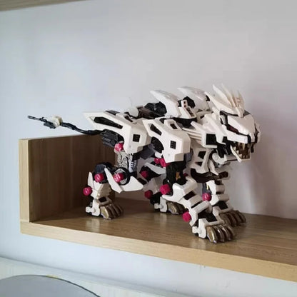 BT ZOIDS White Liger ZERO Building Kit - 1:72 Scale Full Action Assembly Model Collection Gift