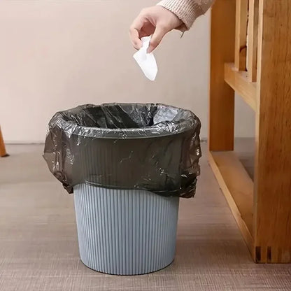 Black Disposable Garbage Bags 100/300/500PCS Roll – Heavy Duty Plastic Trash Bags for Kitchen, Bathroom & Travel Use