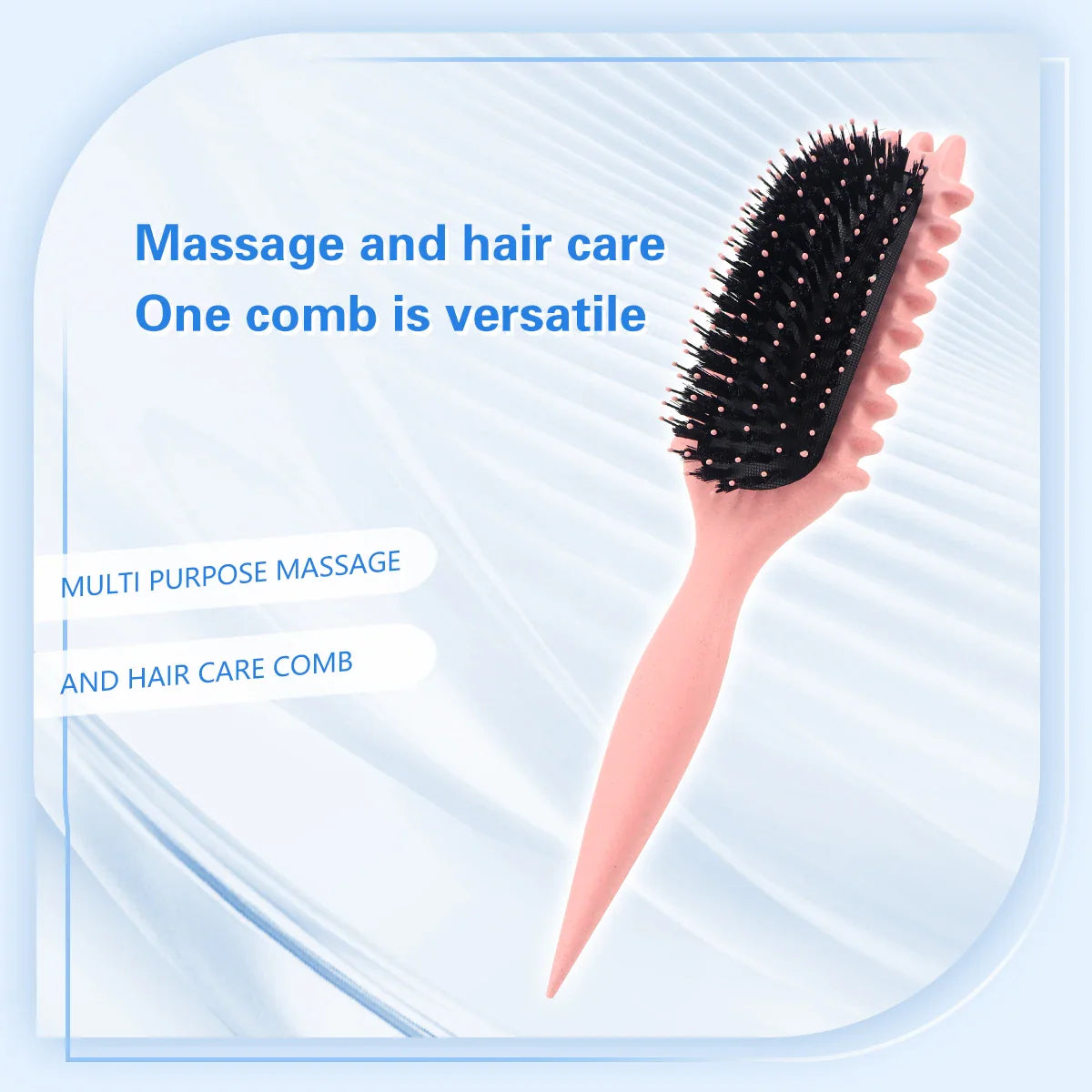 Salon Curly Hair Styling Brush – Detangling & Shaping Tool for Men’s and Women’s Curls