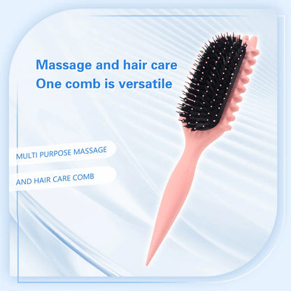 Salon Curly Hair Styling Brush – Detangling & Shaping Tool for Men’s and Women’s Curls