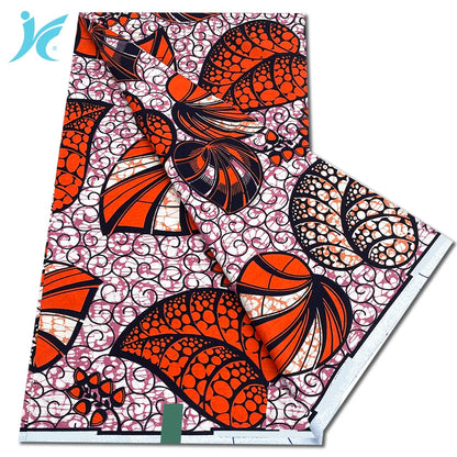 African Real Wax Print Fabric - 100% Cotton Ankara Sewing Material Wholesale Quality