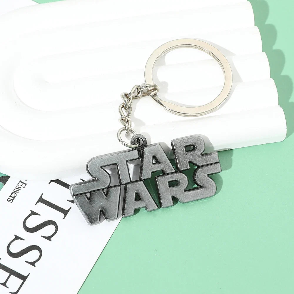 Star Wars Logo Keychain - Metal Bag Keyring for Men