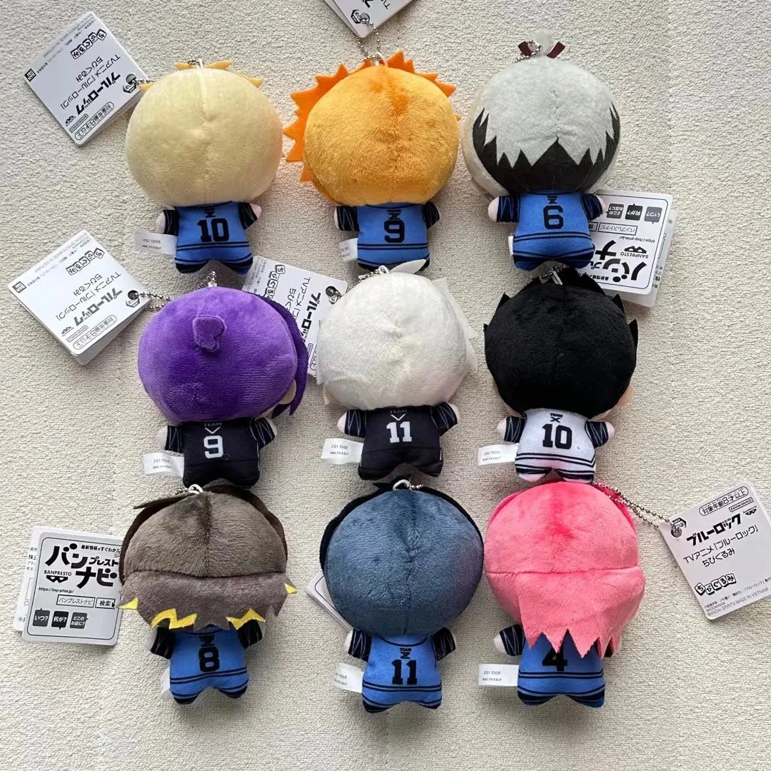 10cm Mini Blue Lock Plush Keychain – Seishiro, Nagi, Isagi, Yoichi, Chigiri, Bachira & Meguru Stuffed Doll Toy Gift