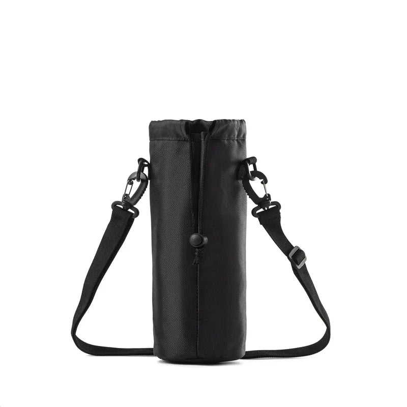 Portable Insulated Water Bottle Bag - Oxford Cloth Cooler Carrier for Camping & Outdoor Activities 1.5L