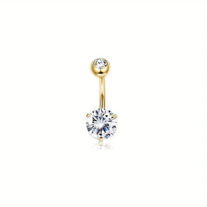 Drperfect 14G Belly Button Ring - Surgical Steel Short Navel Piercing Jewelry Pack for Women