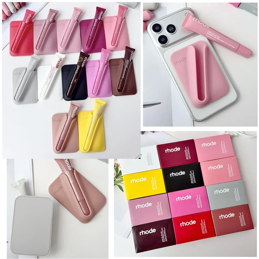 Rhode Long-Lasting Lip Gloss Holder - Magnetic Snap-On Lipstick Case for MagSafe Phone Clips