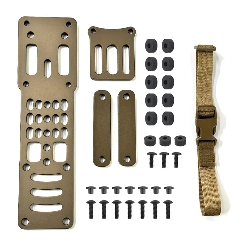 Adjustable Drop Leg Holster Adapter - Metal Modular Tactical Mount Platform for QLS Airsoft Gear