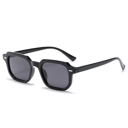 Men's Retro Square Frame Glasses - Trendy Y2K Rivet Street Style Fashion Eyewear