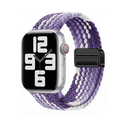 Nylon Braided Apple Watch Band - Durable Replacement Strap for Series 10/9/8/7/6/5/3 SE Ultra 49mm to 38mm
