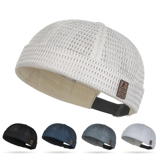 Outdoor Sport Mesh Cap - Breathable Adjustable Summer Hip-Hop Cycling Docker Beanie Hat
