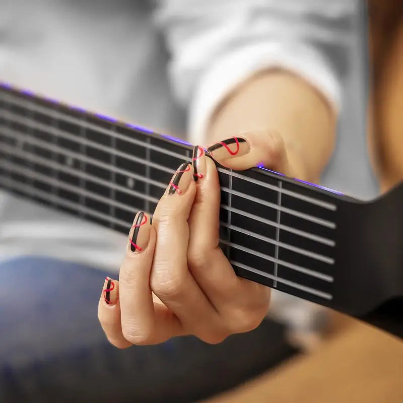 AeroBand Painless Guitar – Smart Silicone Strings with Bluetooth, 8 Sounds, USB MIDI Function, Perfect Gift for Adults