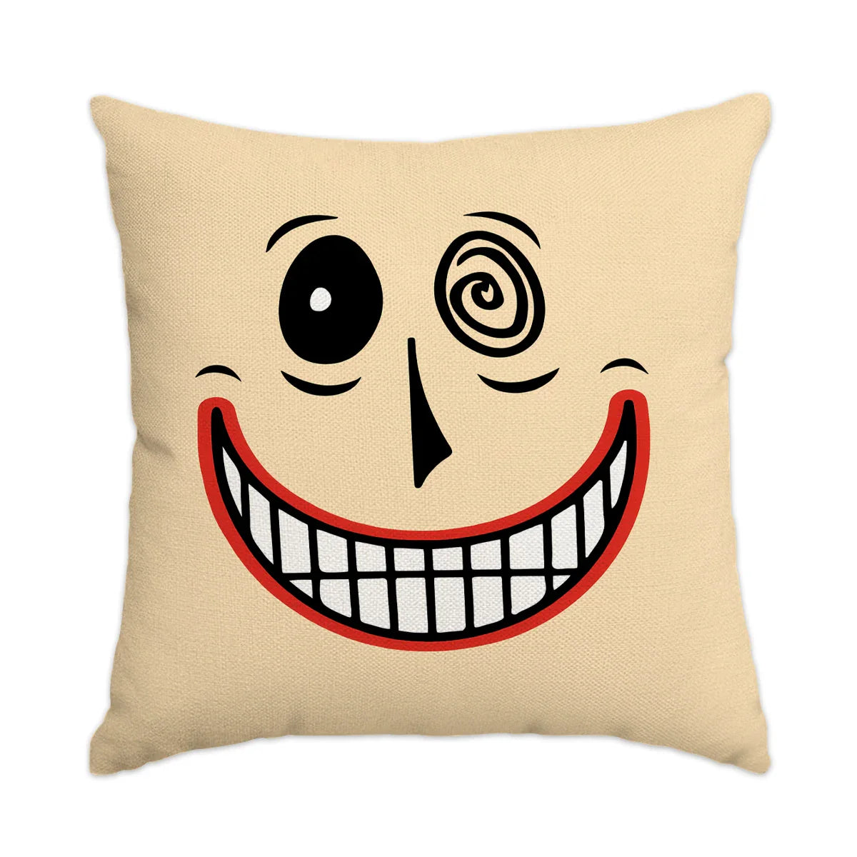 Halloween Pillow Covers — 1pc/4pcs Horror Expression Cushion Covers for Sofa & Home Decor