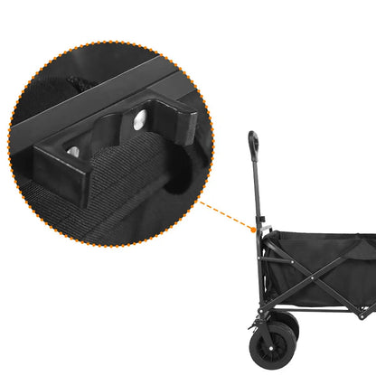 Heavy Duty Collapsible Folding Beach Wagon – Large-Capacity Portable Utility Cart for Garden & Camping