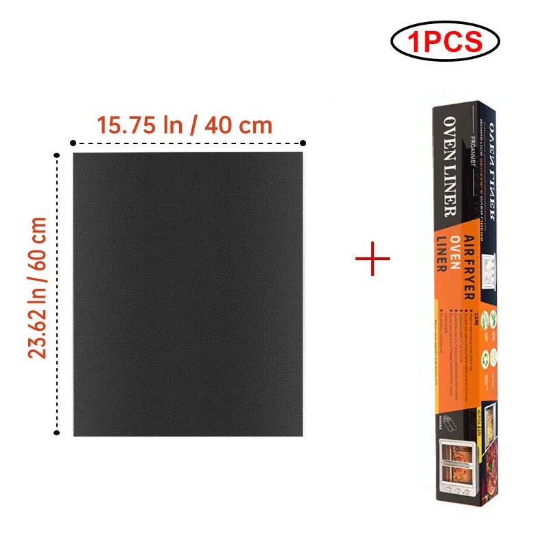 60x40cm Non-Stick BBQ Grill Mat - Heat Resistant Reusable Baking Sheet for Easy Cooking, Grilling & Outdoor Barbecue