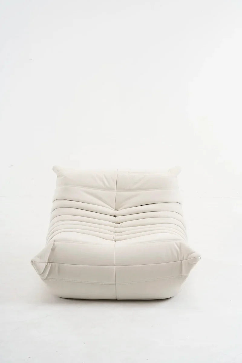 Caterpillar Togo Single Sofa – Tatami-Style Leisure Chair for Living Room or Bedroom, Reading & Relaxing Seat