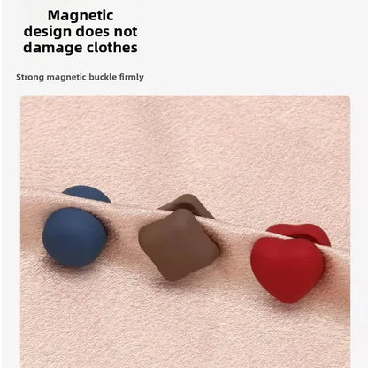 Magnetic Scarf Brooch Clips - Super Strong Shawl Pins & DIY Cardigan Clothing Accessories