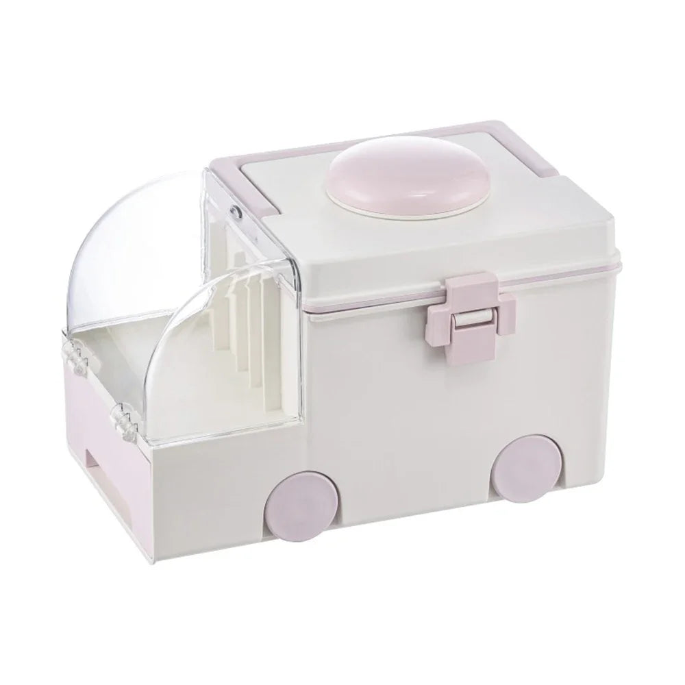 Portable Ambulance Medicine Box – Large Capacity Household Medical Storage & Classification Organizer