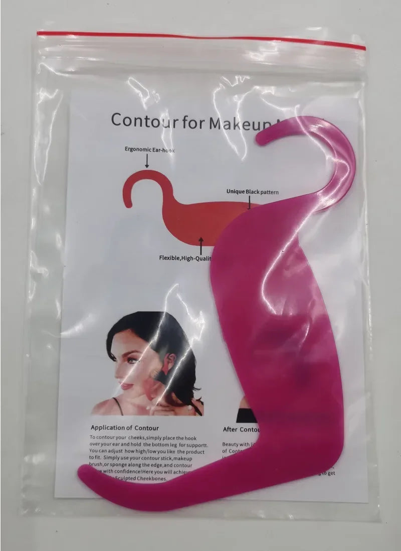 Eyeliner Cards & Contour Stencils - Face, Cheek, Nose Makeup Model & Eyebrow Shaper Tools for Beauty Accessories