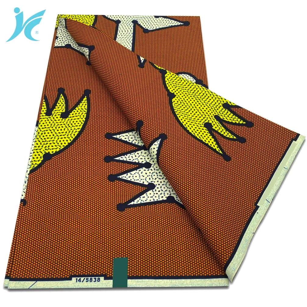 2026 African Real Wax Fabric - 100% Cotton Nigerian Ankara Dutch Batik Sewing Cloth