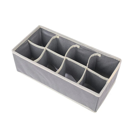 Sock & Underwear Organizer Drawer Divider – Foldable Closet Storage Bins for Bra, Underpants, Scarves, and Ties