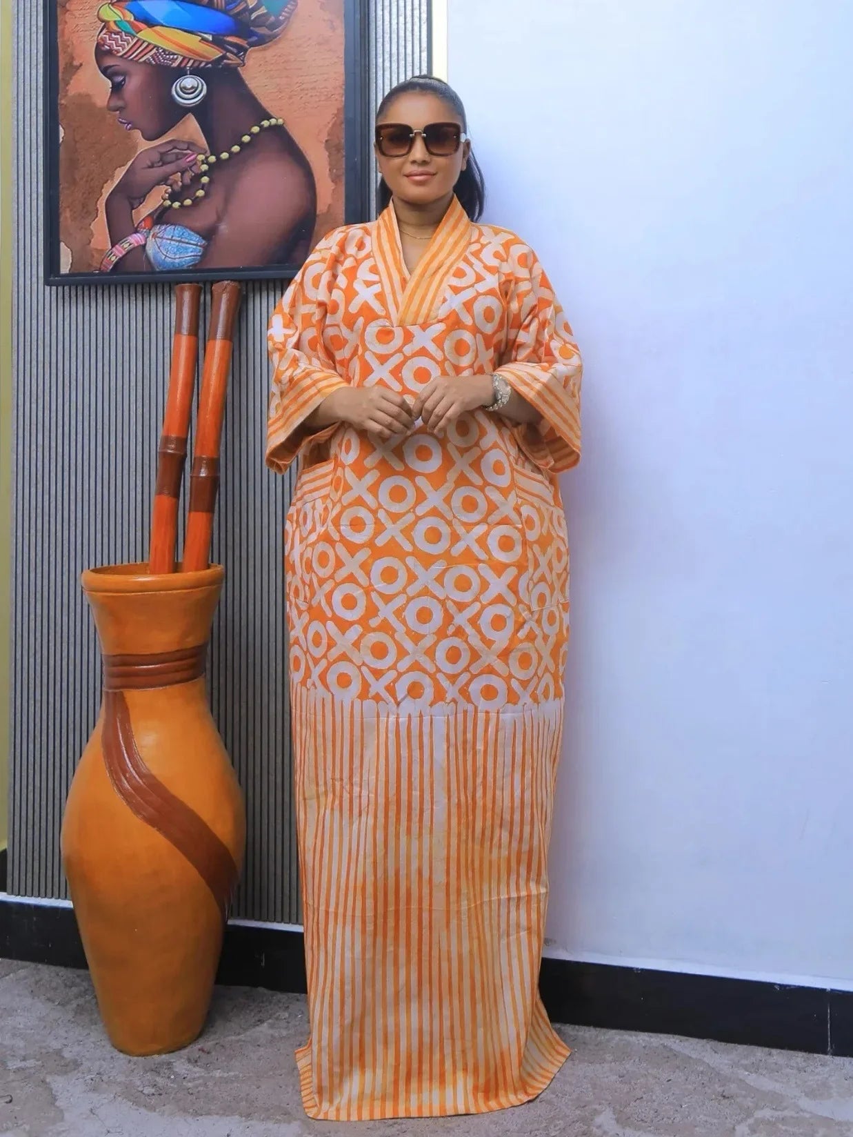 Plus Size African Dresses for Women - Traditional Dashiki Ankara Gown, Abaya, Muslim Kaftan & Maxi Robe Dress