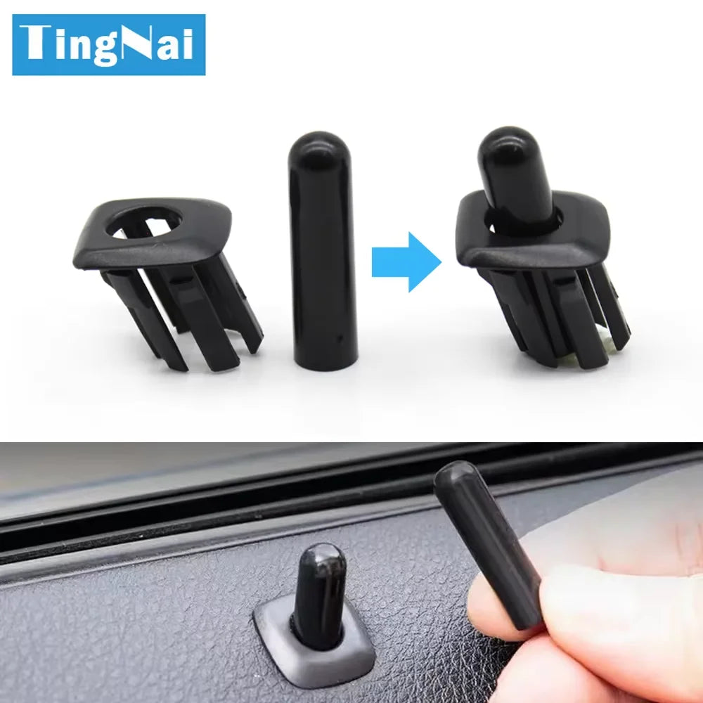 Car Door Lock Pin Covers - Security Latch Button Caps for BMW E60 E90 E70 E84 F10 F30 X5 X3 Series