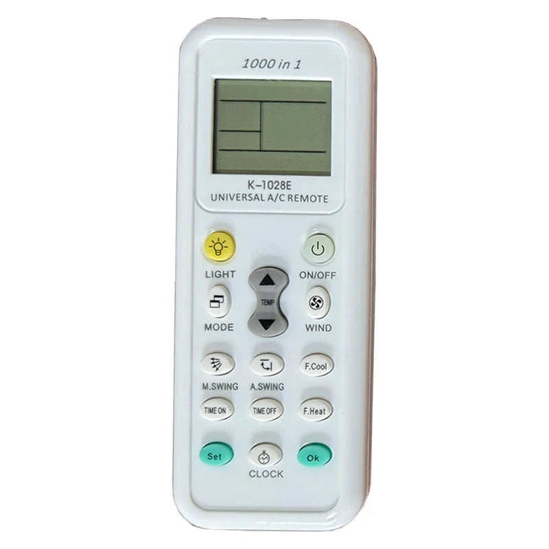 1000-in-1 Universal Remote Control K-1028E – AC Digital LCD Controller for Air Conditioners