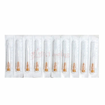 25pcs Disposable Sharp Needles (18G 25G 27G 30G 31G 32G 34G) - Sterile Stainless Steel for Hyaluronic Acid & Tattoo Use
