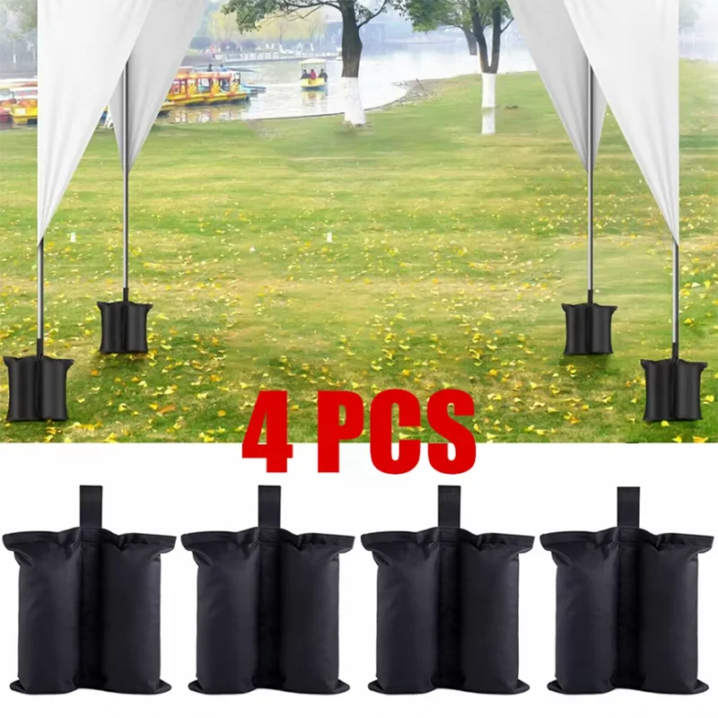 Gazebo Leg Weight Bags - Waterproof Sandbag Tent Weights for Camping, Garden & Outdoor Canopies