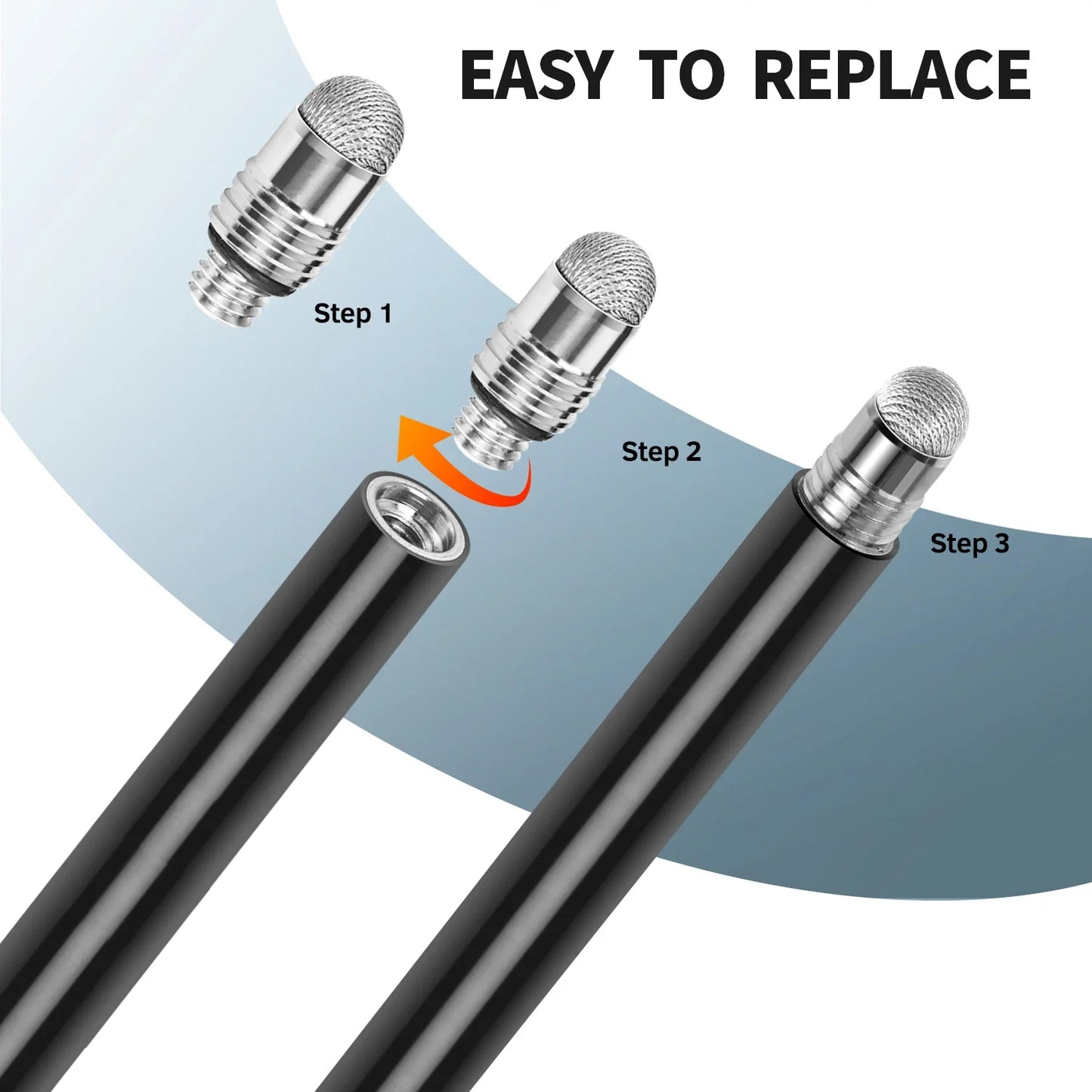 18.5cm Long Stylus Pen – Capacitive Touch Screen Pencil for iPhone, Samsung, iPad & Android Devices