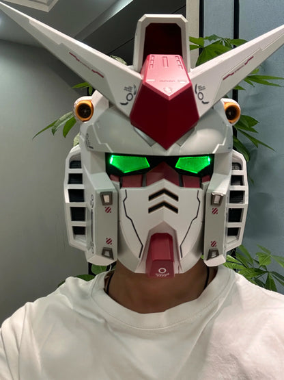 Bandai Gunpla RX-78 Gundam Head Collection – Wearable Robot Kit Action Figure, Cosplay Model for Kids, Halloween & Christmas Gift