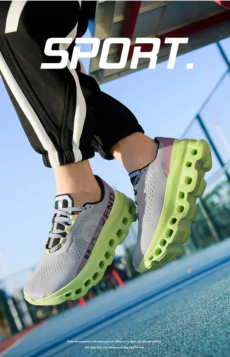 Men's Sports Shoes – Luxury Casual Mesh Running Sneakers, Lightweight Platform Basketball & Walking Shoes for Summer