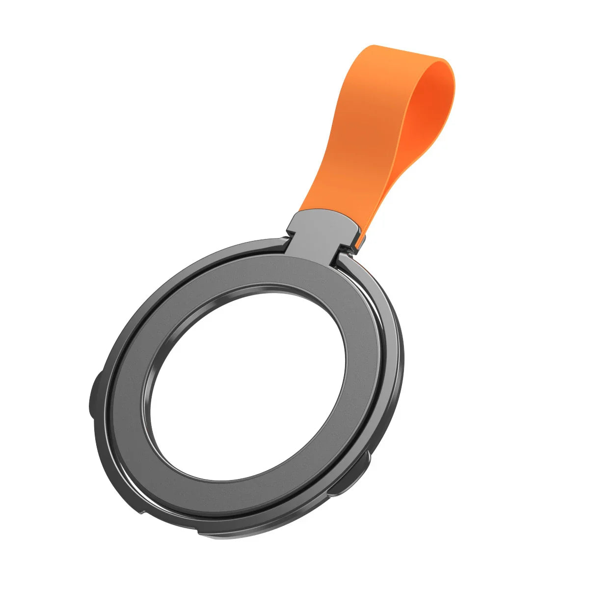 MagSafe Metal Strong Magnetic Suction Phone Holder - 360° Rotating, Folding Ring, Alloy, Portable & Universal Desktop Stand