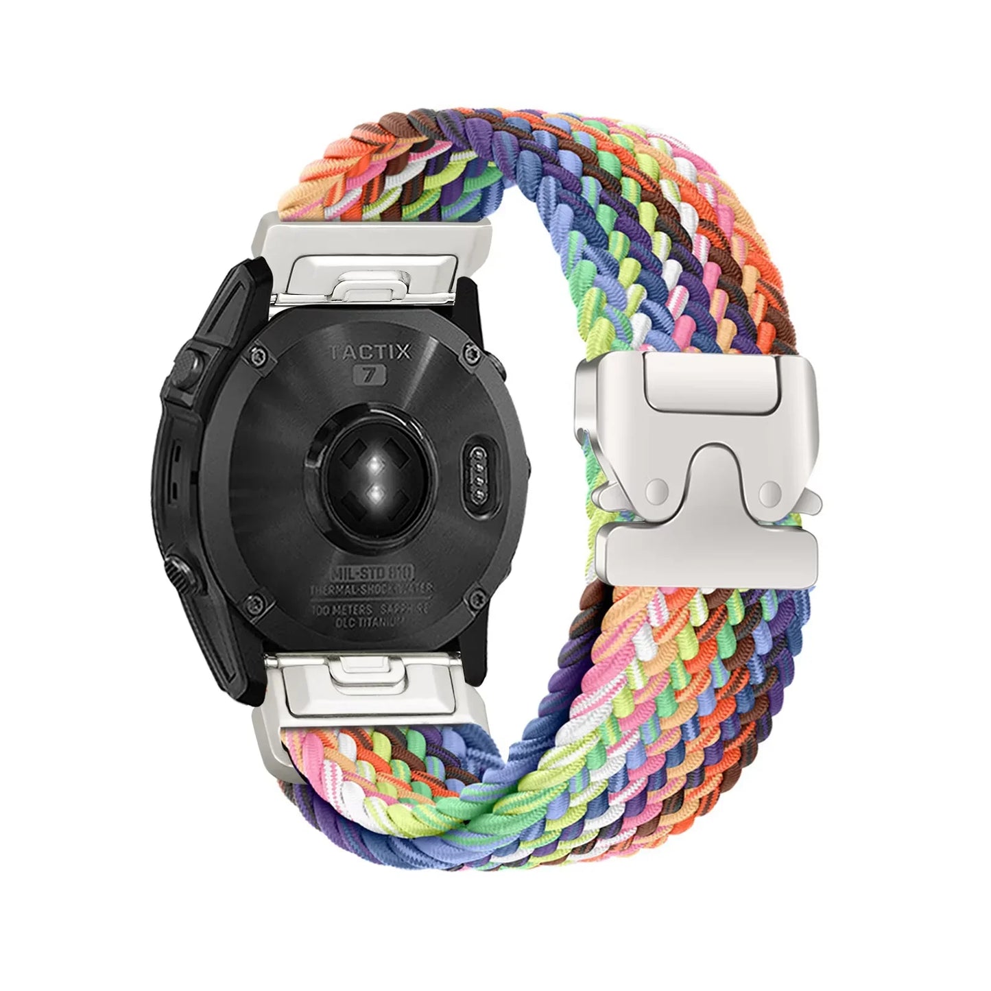 Nylon Quick Fit Watch Strap - 20mm 22mm 26mm Replacement Band for Garmin Fenix, Tactix & Instinct Series